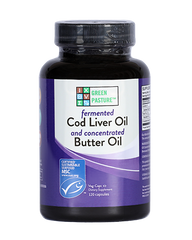 Fermented Cod Liver Oil & Concentrated Butter Oil Blend Capsules, 120 Count Fermented Cod Liver Oil & Concentrated Butter Oil Blend Capsules, 120 Count