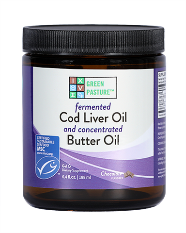Fermented Cod Liver Oil & Concentrated Butter Oil Blend, 6.4 oz.