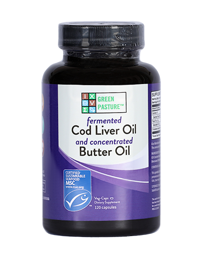 Fermented Cod Liver Oil & Concentrated Butter Oil Blend Capsules, 120 Count