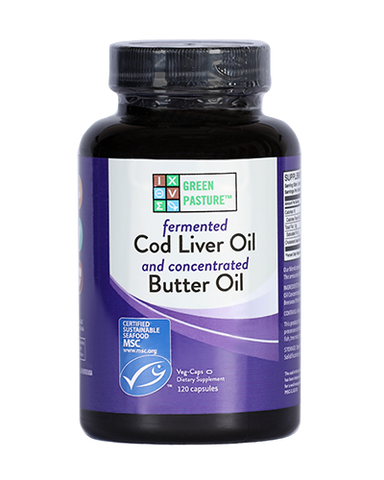 Fermented Cod Liver Oil & Concentrated Butter Oil Blend Capsules, 120 Count